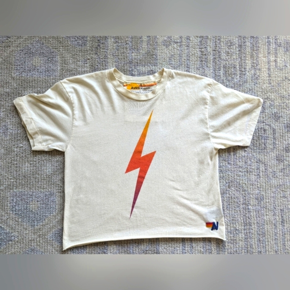 Aviator nation bolt boyfriend tee - small